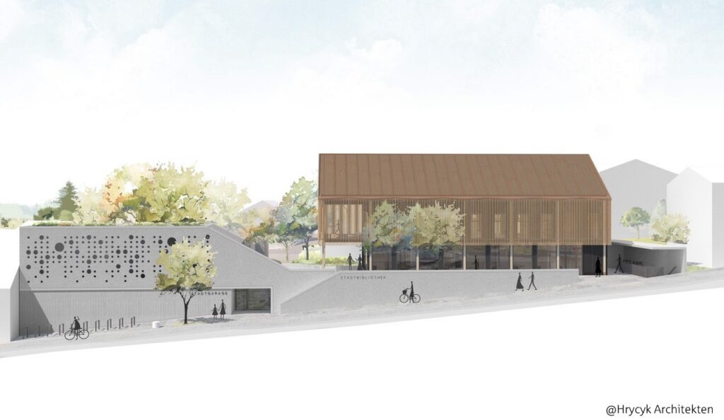 Bibliothek und Parkhaus, Bad Kötzting – Plan